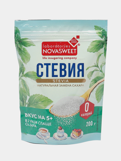 Oshxona shakari NovaSweet Steviya, 200 g